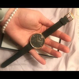 Vincero rose + storm gray marble watch